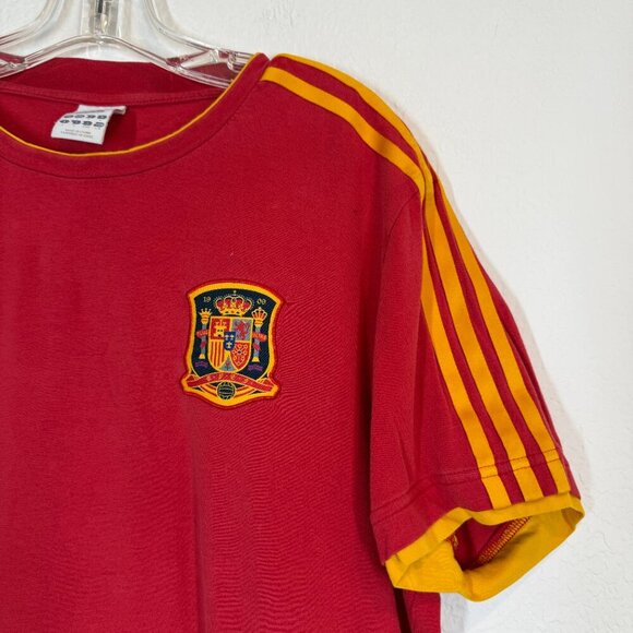 Adidas Spain National Soccer Team Jersey Mens Large Red 2009 FIFA Football - Picture 1 of 9